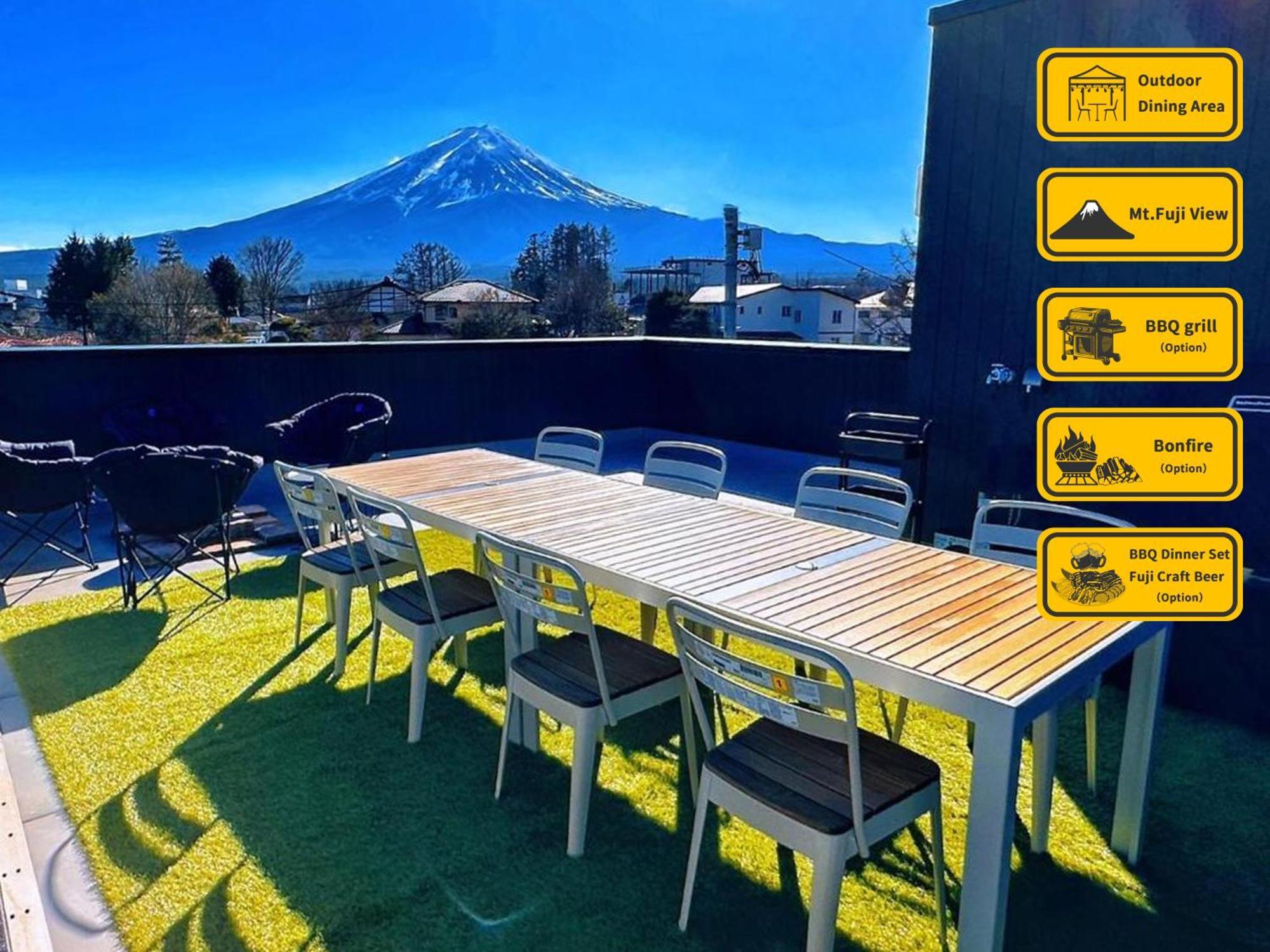 ヴィラ山間堂premier Garden Villa Bbq Bonfire Fuji View Annovillas Sankando Fujikawaguchiko Buitenkant foto